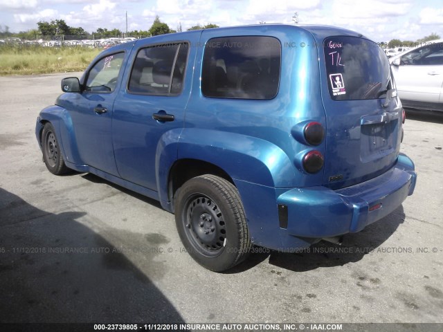 3GNBAADB6AS524021 - 2010 CHEVROLET HHR LS BLUE photo 3