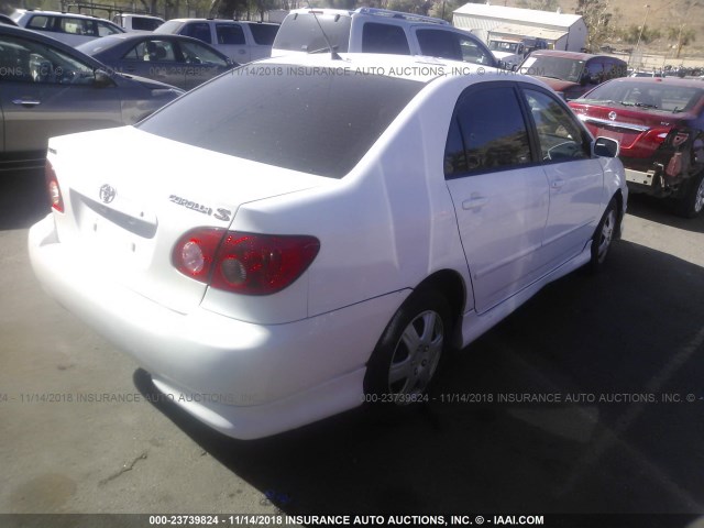 1NXBR32E28Z007055 - 2008 TOYOTA COROLLA CE/LE/S WHITE photo 4