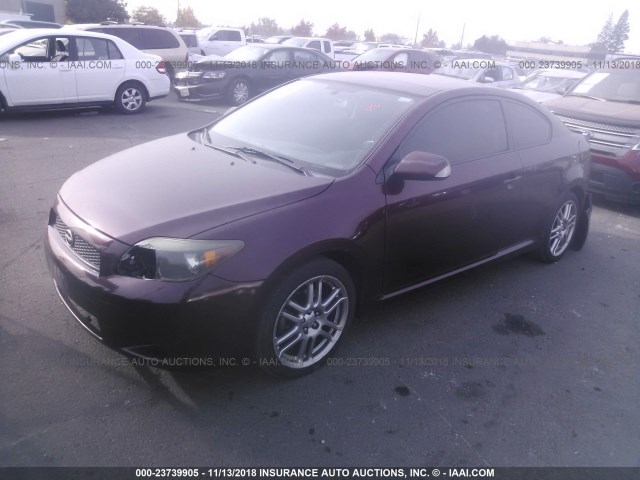JTKDE177170187375 - 2007 TOYOTA SCION TC 栗色 照片 2