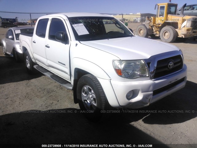 5TEJU62N67Z381609 - 2007 TOYOTA TACOMA DOUBLE CAB PRERUNNER WHITE photo 1