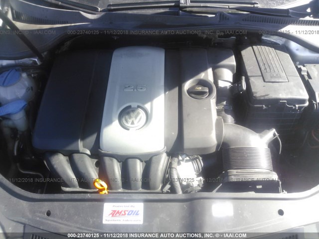 3VWRG81K56M671670 - 2006 VOLKSWAGEN JETTA 2.5 SILVER photo 10