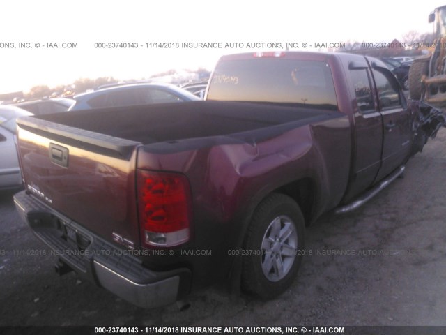 1GTR1VE0XDZ183774 - 2013 GMC SIERRA C1500 SLE MAROON photo 4