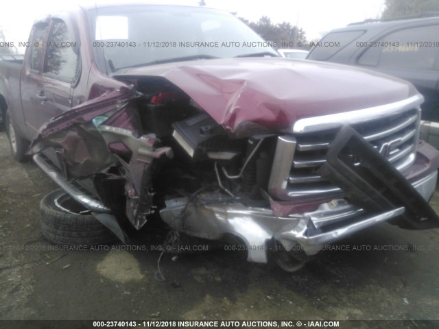 1GTR1VE0XDZ183774 - 2013 GMC SIERRA C1500 SLE MAROON photo 6