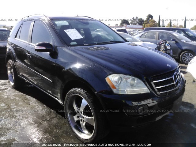 4JGBB86E07A252173 - 2007 MERCEDES-BENZ ML 350 BLACK photo 1