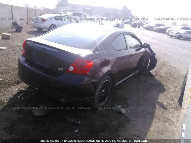 JTKDE177550013807 - 2005 TOYOTA SCION TC 勃艮第红 照片 4