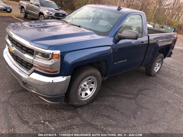 1GCNKNEC5H2318915 - 2017 CHEVROLET SILVERADO K1500/K1500 LS BLUE photo 2