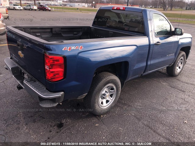 1GCNKNEC5H2318915 - 2017 CHEVROLET SILVERADO K1500/K1500 LS BLUE photo 4