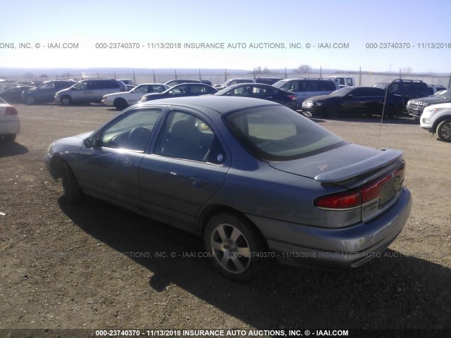 1MEFM66L6YK601379 - 2000 MERCURY MYSTIQUE LS BLUE photo 3