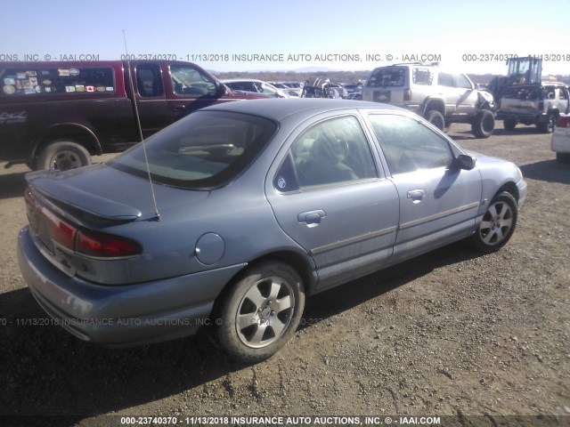 1MEFM66L6YK601379 - 2000 MERCURY MYSTIQUE LS BLUE photo 4