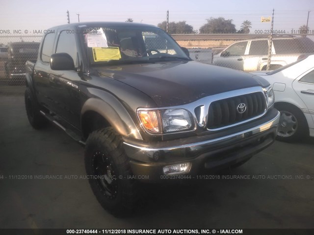 5TEGN92N93Z292331 - 2003 TOYOTA TACOMA DOUBLE CAB PRERUNNER BLACK photo 1