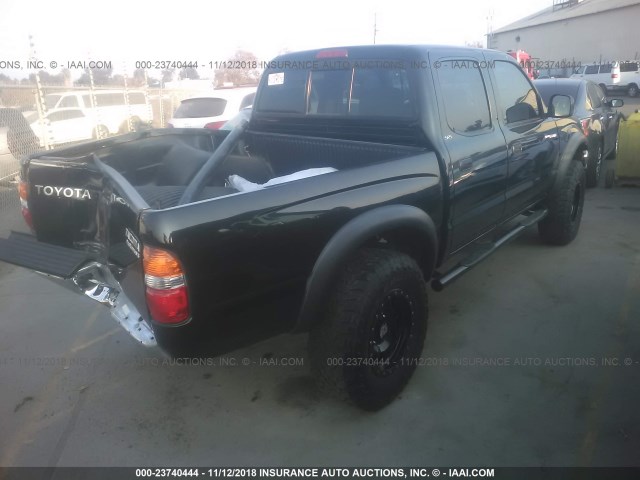 5TEGN92N93Z292331 - 2003 TOYOTA TACOMA DOUBLE CAB PRERUNNER BLACK photo 4
