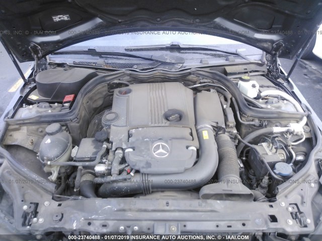 WDDGF4HB1ER313576 - 2014 MERCEDES-BENZ C 250 GRAY photo 10