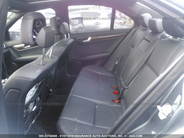 WDDGF4HB1ER313576 - 2014 MERCEDES-BENZ C 250 GRAY photo 8