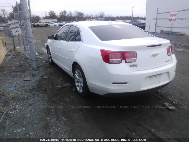 1G11C5SL1EF160532 - 2014 CHEVROLET MALIBU 1LT WHITE photo 3