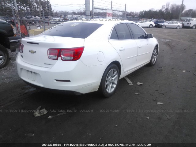 1G11C5SL1EF160532 - 2014 CHEVROLET MALIBU 1LT WHITE photo 4