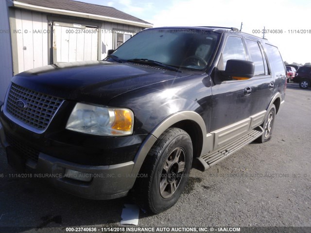 1FMFU17L64LA95426 - 2004 FORD EXPEDITION EDDIE BAUER BLACK photo 2