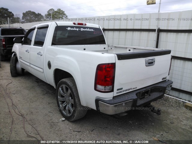 3GTP1VE00BG109686 - 2011 GMC SIERRA C1500 SLE WHITE photo 3