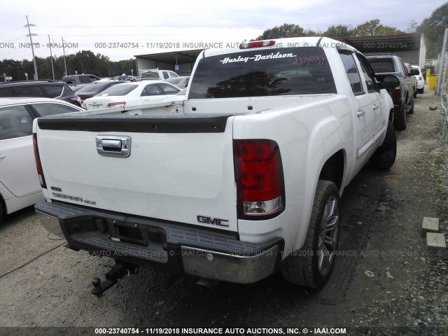 3GTP1VE00BG109686 - 2011 GMC SIERRA C1500 SLE WHITE photo 4