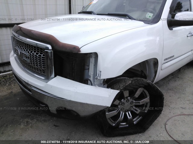 3GTP1VE00BG109686 - 2011 GMC SIERRA C1500 SLE WHITE photo 6