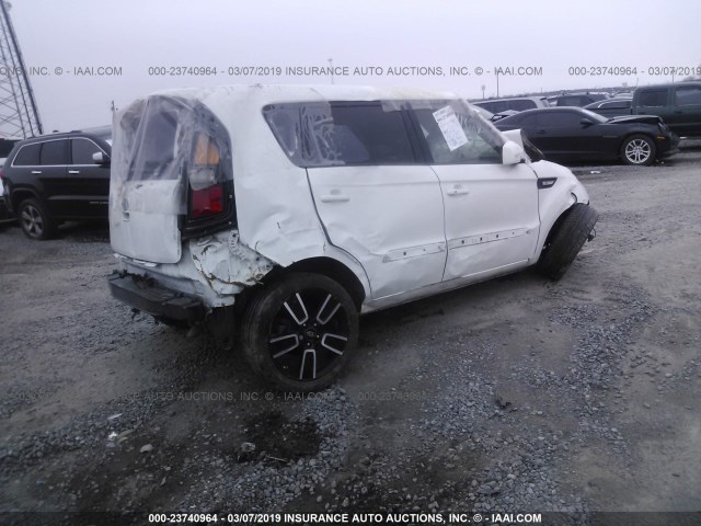 KNDJT2A2XB7276168 - 2011 KIA SOUL +/!/SPORT WHITE photo 4