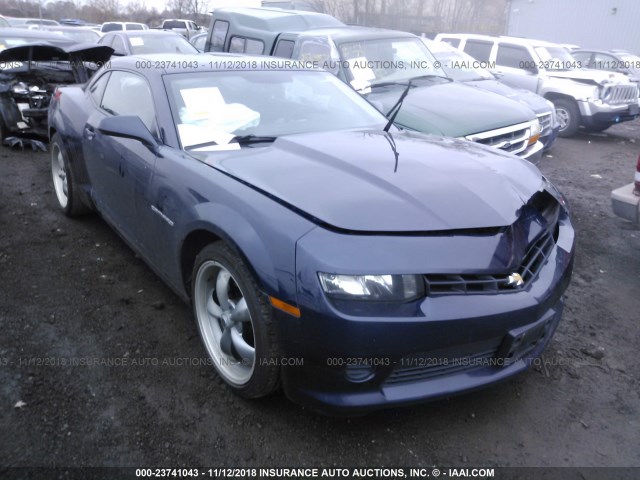 2G1FA1E30F9223601 - 2015 CHEVROLET CAMARO LS BLUE photo 1