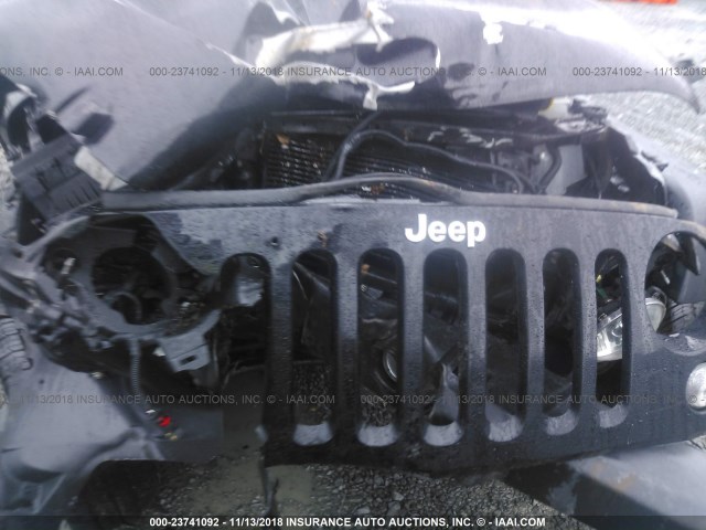 1C4AJWAG4GL210092 - 2016 JEEP WRANGLER SPORT BLACK photo 6