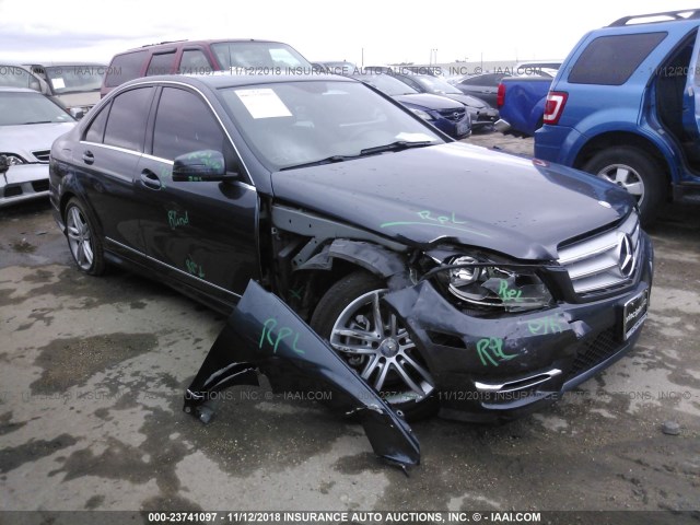 WDDGF4HB8DA868909 - 2013 MERCEDES-BENZ C 250 GRAY photo 1