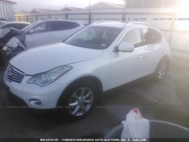 JNKAJ09E08M306408 - 2008 INFINITI EX35 JOURNEY WHITE photo 2