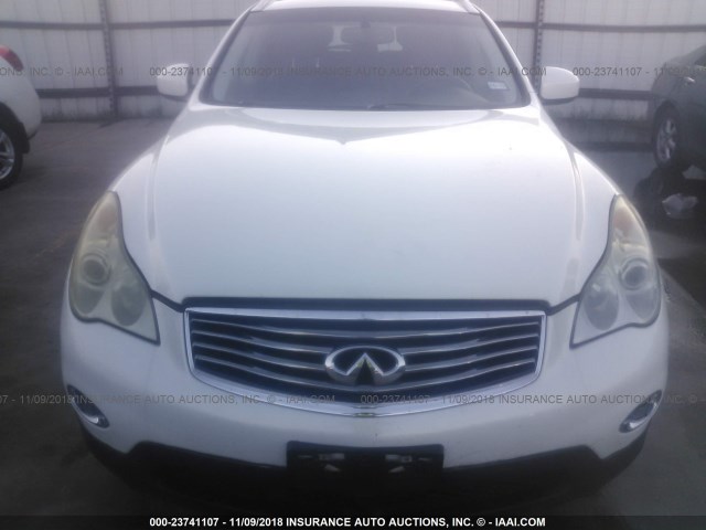 JNKAJ09E08M306408 - 2008 INFINITI EX35 JOURNEY WHITE photo 6