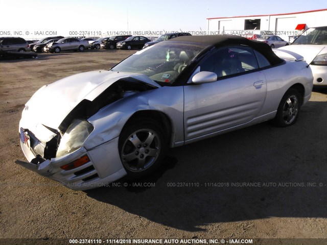 4A3AE45G95E044685 - 2005 MITSUBISHI ECLIPSE SPYDER GS SILVER photo 2