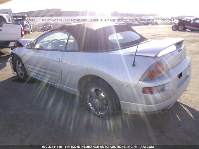 4A3AE45G95E044685 - 2005 MITSUBISHI ECLIPSE SPYDER GS SILVER photo 3