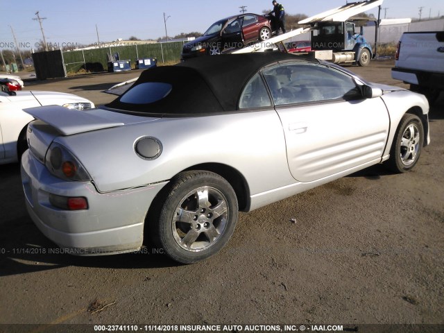 4A3AE45G95E044685 - 2005 MITSUBISHI ECLIPSE SPYDER GS SILVER photo 4