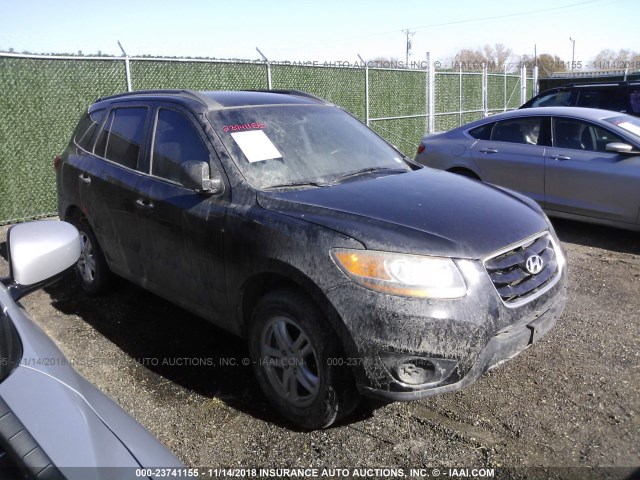 5NMSG3AB9AH365798 - 2010 HYUNDAI SANTA FE GLS BLACK photo 1