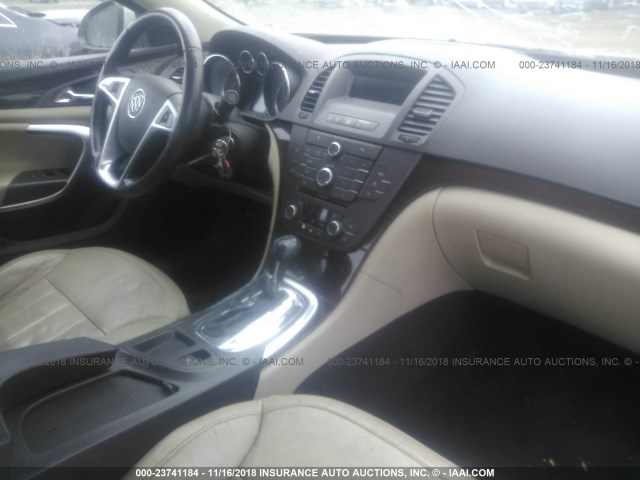 W04GV5EV9B1115186 - 2011 BUICK REGAL CXL TAN photo 5