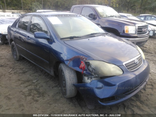 1NXBR32EX5Z514278 - 2005 TOYOTA COROLLA CE/LE/S BLUE photo 1