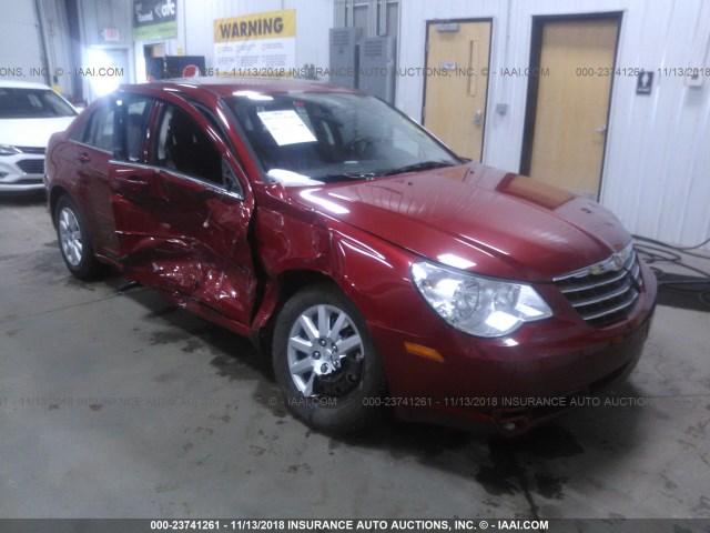 1C3CC4FB6AN154144 - 2010 CHRYSLER SEBRING TOURING MAROON photo 1