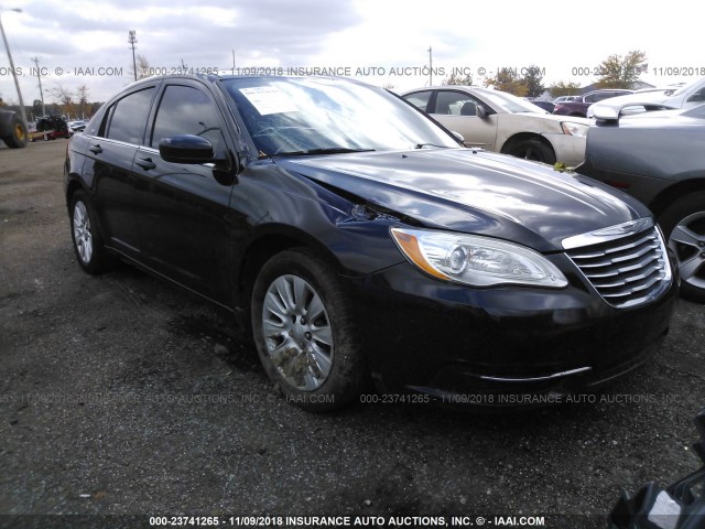 1C3CCBAB8CN167024 - 2012 CHRYSLER 200 LX BLACK photo 1