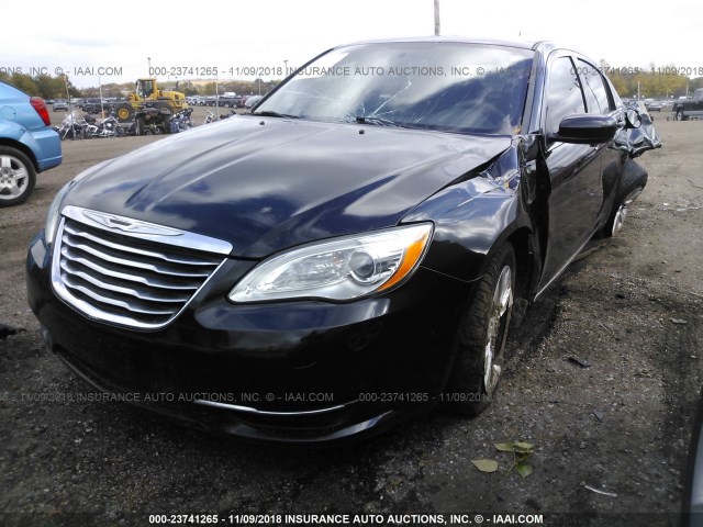 1C3CCBAB8CN167024 - 2012 CHRYSLER 200 LX BLACK photo 2