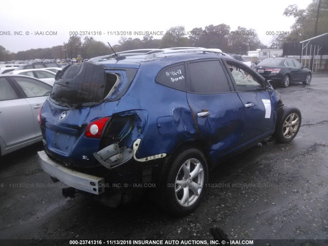 JN8AS5MT1AW012693 - 2010 NISSAN ROGUE S/SL/KROM BLUE photo 4