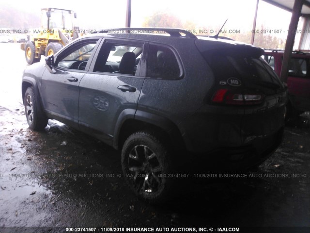 1C4PJMBB5FW595225 - 2015 JEEP CHEROKEE TRAILHAWK 灰色 照片 3