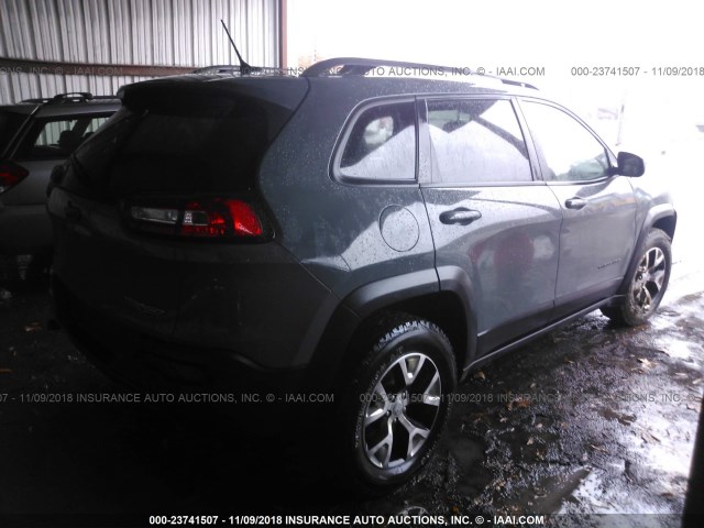 1C4PJMBB5FW595225 - 2015 JEEP CHEROKEE TRAILHAWK 灰色 照片 4