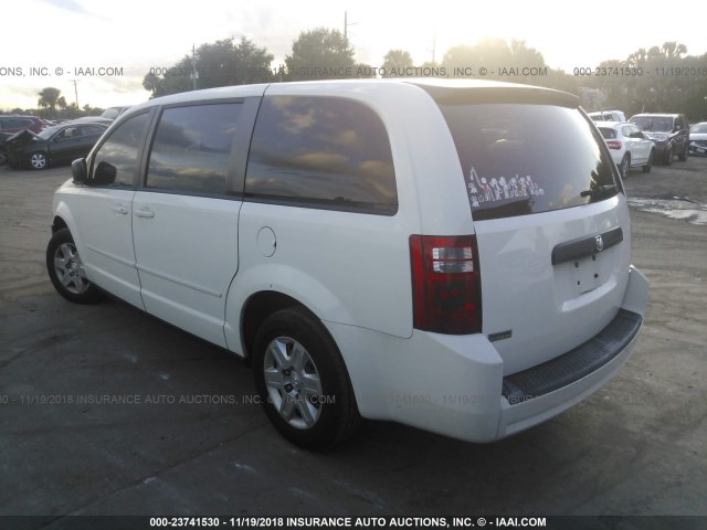 2D4RN4DE3AR362758 - 2010 DODGE GRAND CARAVAN SE WHITE photo 3