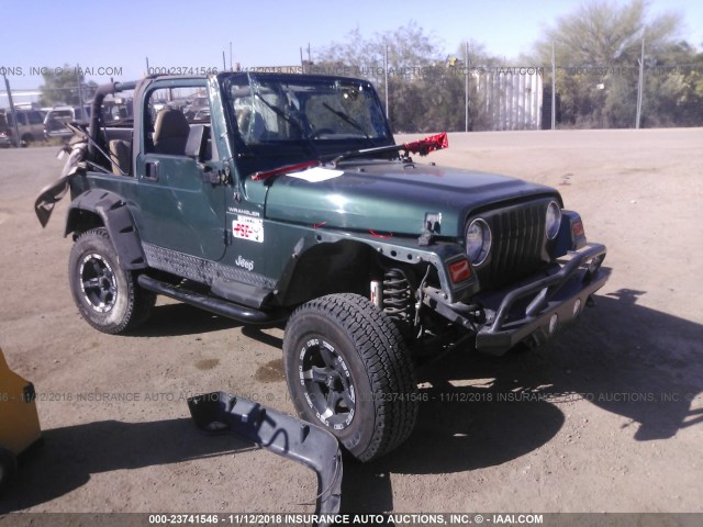 1J4FA29P71P357097 - 2001 JEEP WRANGLER / TJ SE GREEN photo 1