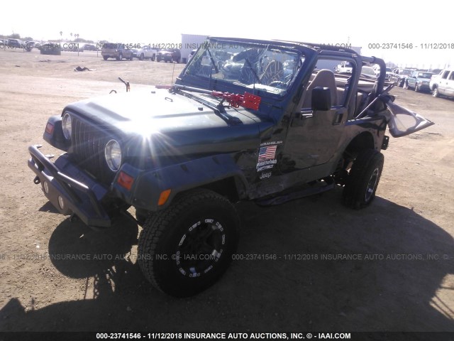 1J4FA29P71P357097 - 2001 JEEP WRANGLER / TJ SE GREEN photo 2