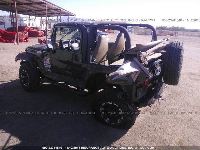 1J4FA29P71P357097 - 2001 JEEP WRANGLER / TJ SE GREEN photo 3