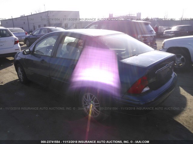 1FAFP3834YW121232 - 2000 FORD FOCUS ZTS BLUE photo 3