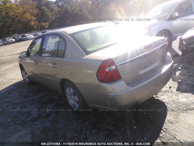 1G1ZS58F87F103383 - 2007 CHEVROLET MALIBU LS 金色 照片 3