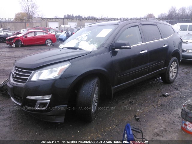 1GNKVGKD1GJ101093 - 2016 CHEVROLET TRAVERSE LT BLACK photo 2