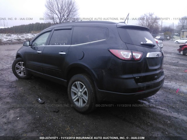 1GNKVGKD1GJ101093 - 2016 CHEVROLET TRAVERSE LT BLACK photo 3