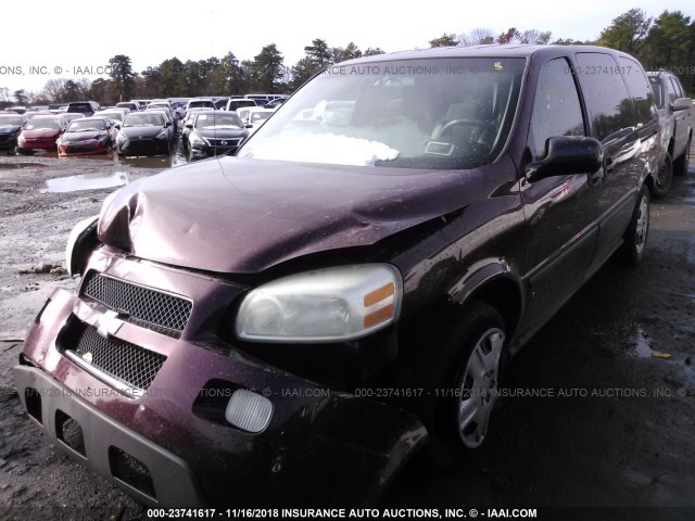 1GNDV23W97D180488 - 2007 CHEVROLET UPLANDER LS MAROON photo 2